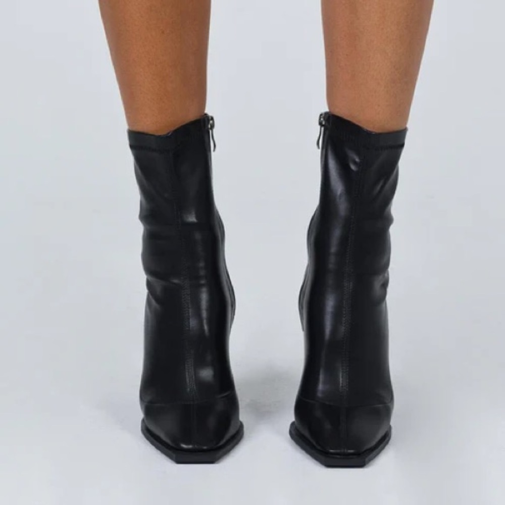 Princess Polly Black Ankle Boots